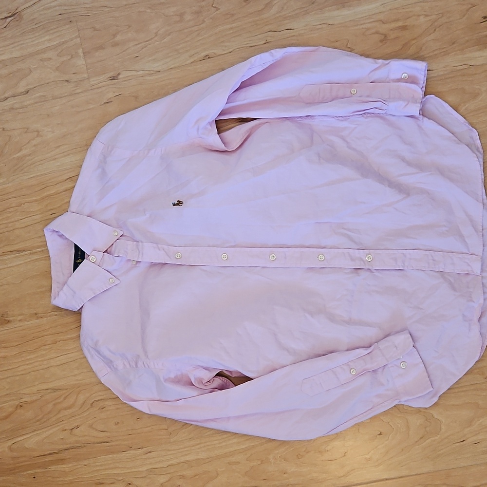 Ralph Lauren Light Pink Casual Button-Down Shirt